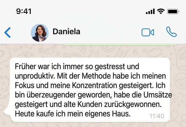 Rückmeldung eines Teilnehmers