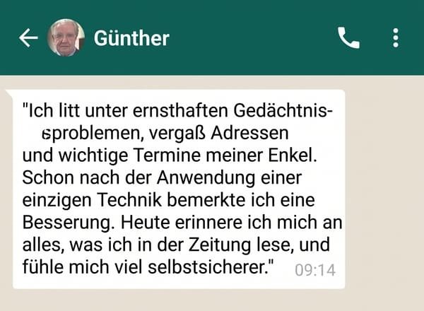 Rückmeldung einer Teilnehmerin