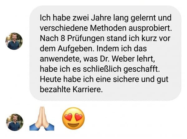 Rückmeldung eines Teilnehmers